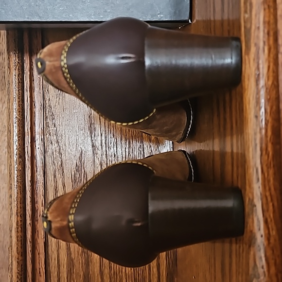 Rare Vintage Guiseppe Zanotti Brown Suede and Leather Shoes - Picture 8 of 16